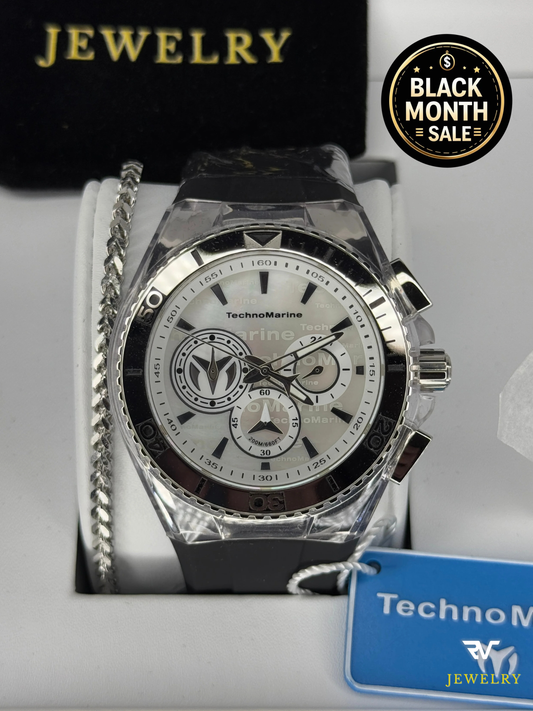 TechnoMarine Cruise California Silver Dial 45mm (Men)