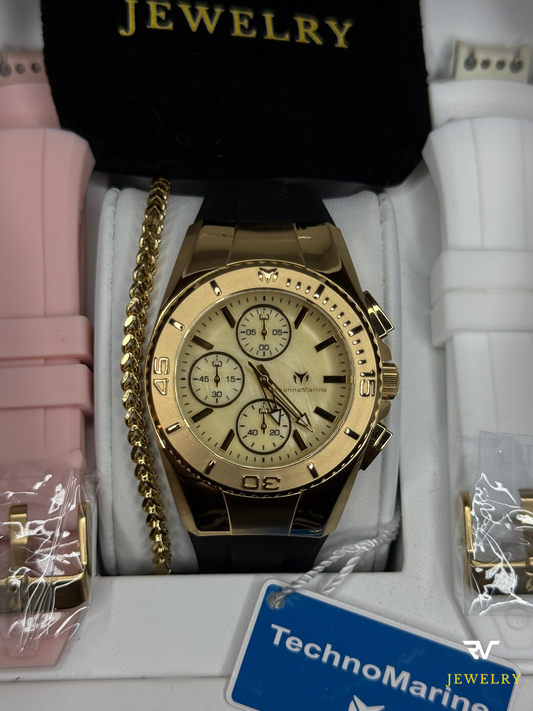 TechnoMarine Cruise Mother Of Pearl Dial Gold 38mm (Mujer)
