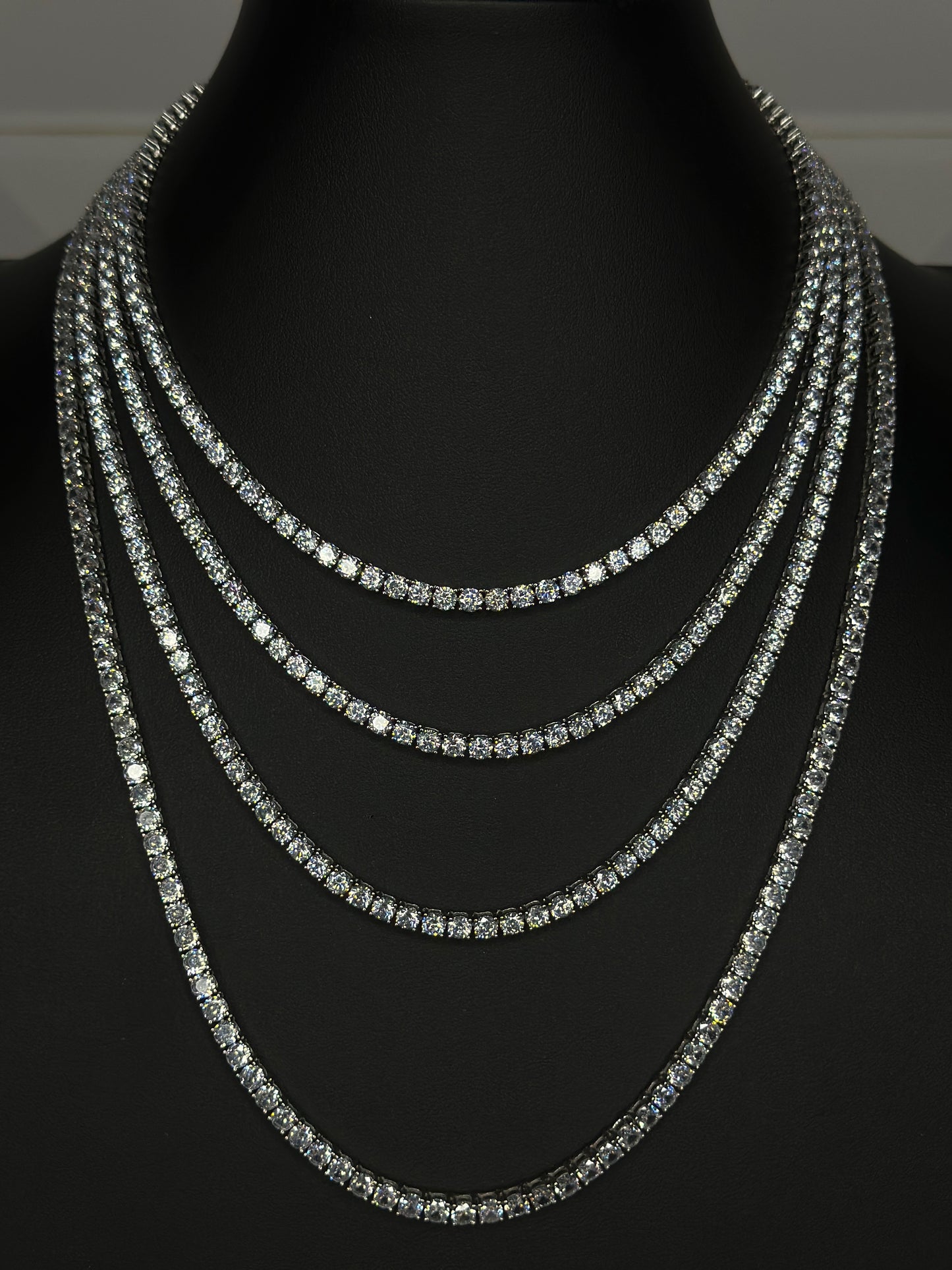 Silver Tennis Chain 4mm