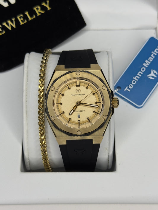 TechnoMarine Coral Legacy Dorado 36mm (Mujer)