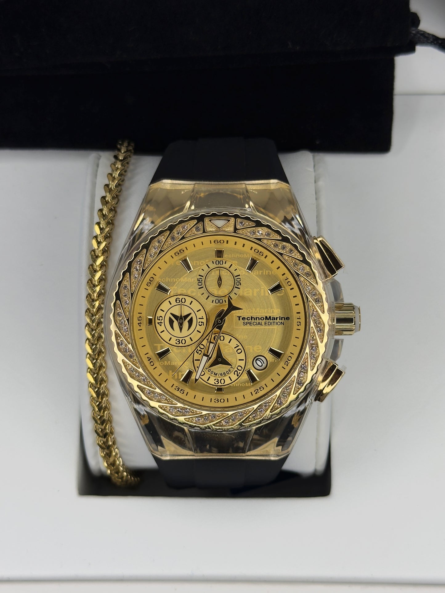 TechnoMarine Cruise Glitz Gold 45mm (Hombre)