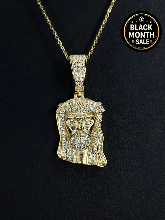Jesucristo Con Piedras VVS1 Moissanite + Cadena