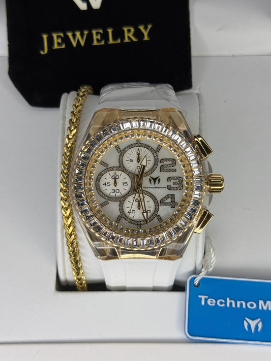 TechnoMarine Cruise Glitz Gold 45mm (Hombre)