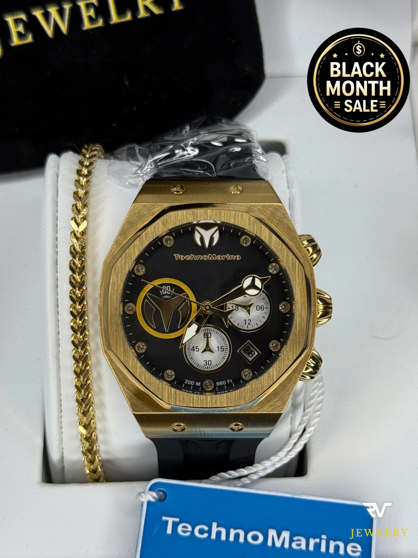 TechnoMarine Cruise Sun Reef Gold Dial 40mm (Women)