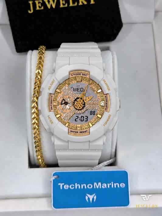 TechnoMarine HydraTech Nautilus White (Unisex)