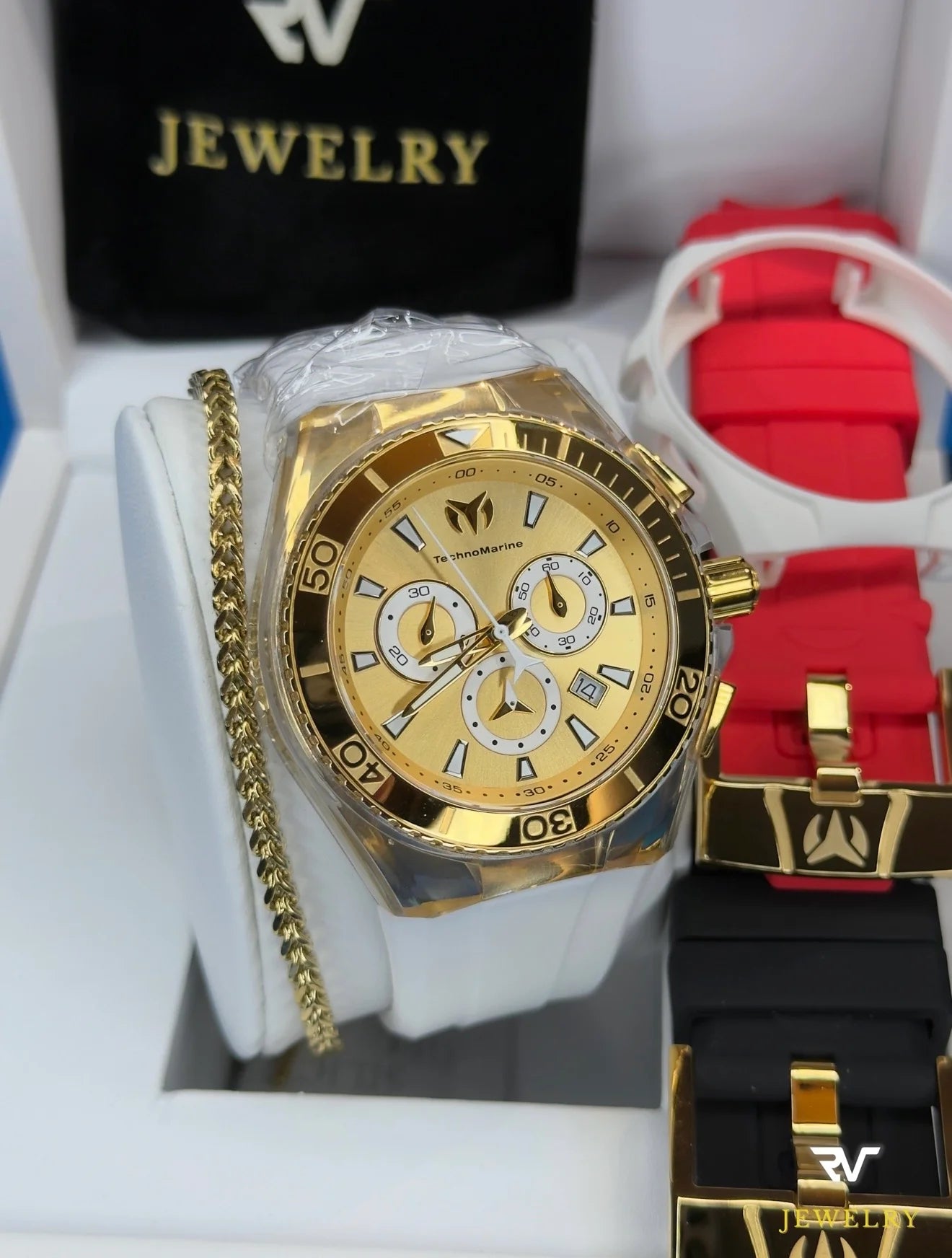TechnoMarine Cruise Star Gold & Gold Suizo 46mm (Hombre)