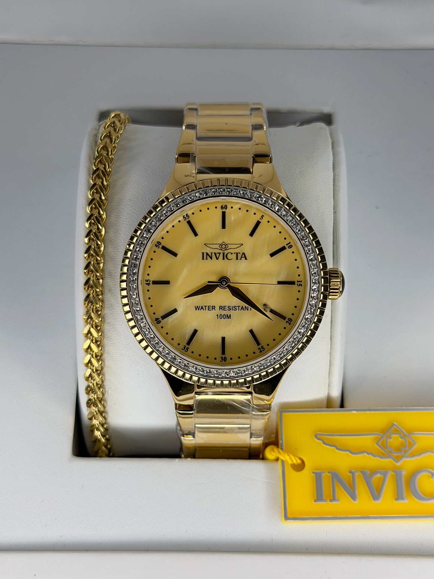 Invicta Angel Unisex Watch Mother Of Pearl Dial 38mm Dorado (Mujer)