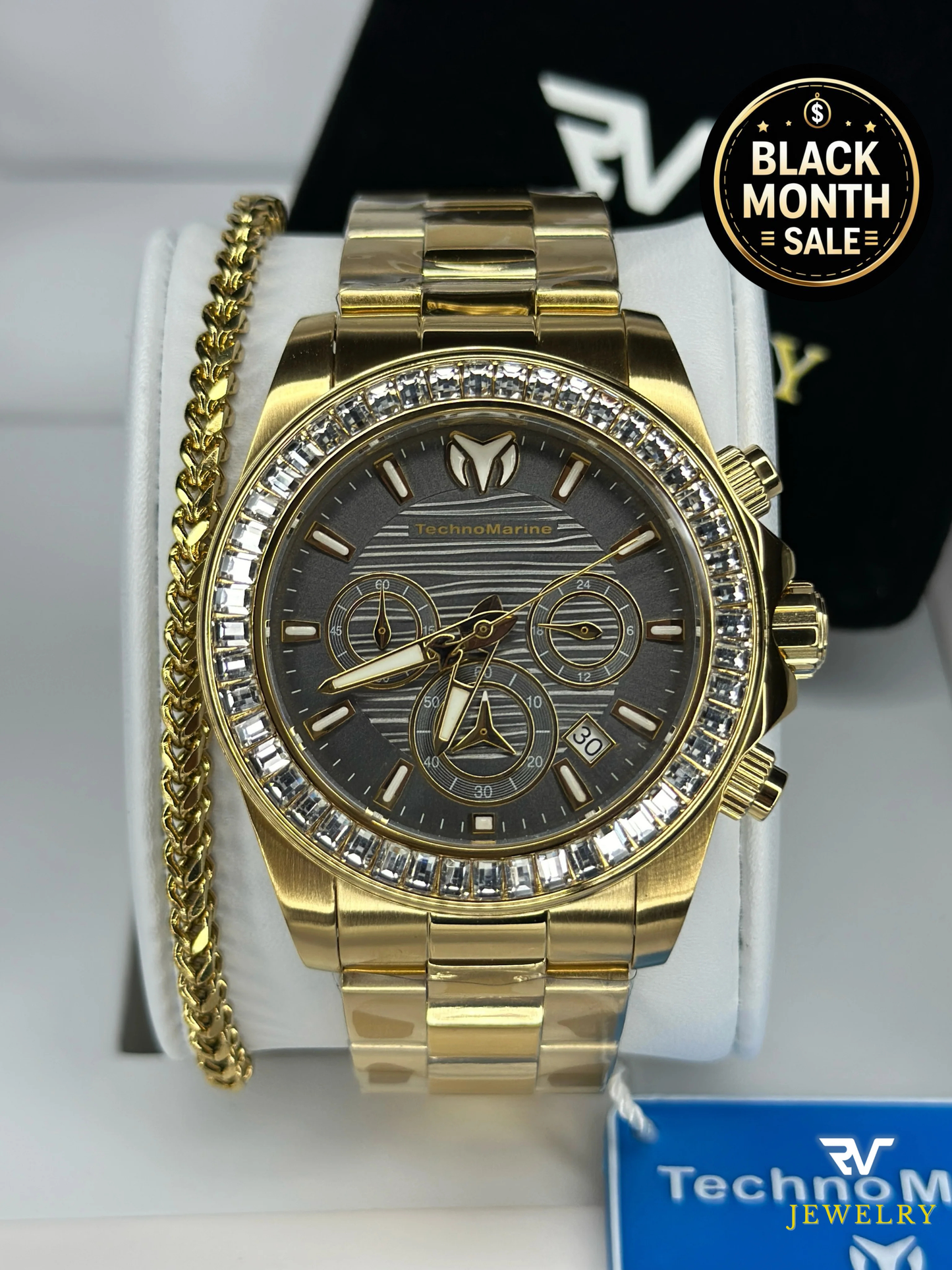 TechnoMarine Manta Ray Gold 42mm (Unisex)