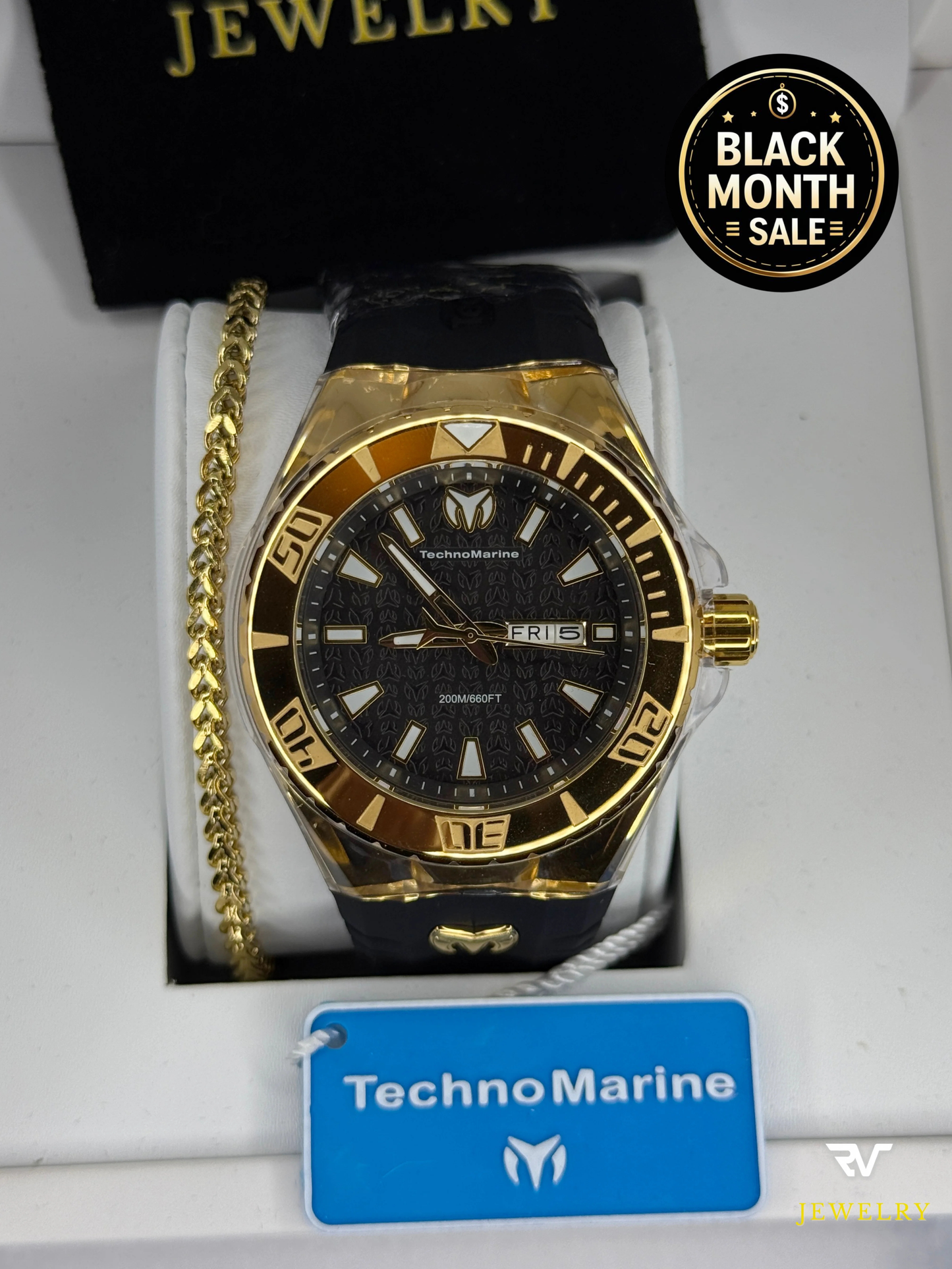 TechnoMarine Cruise Monogram Gold 46mm (Hombre)