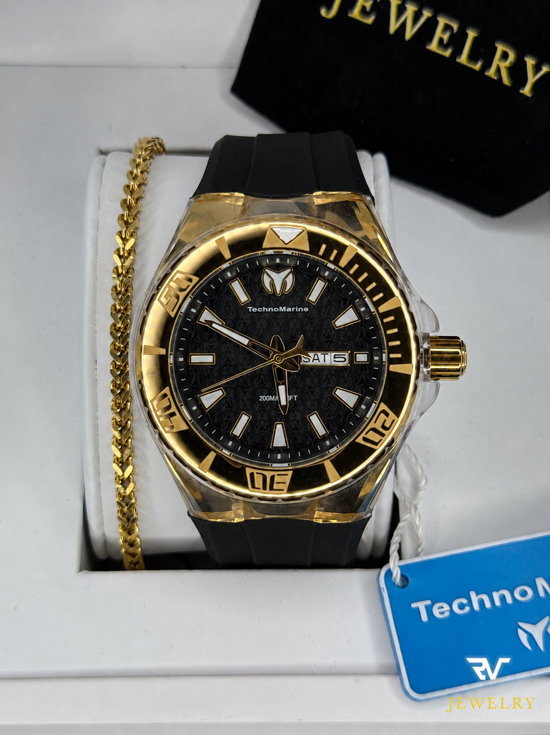 TechnoMarine Cruise Monogram Gold 46mm (Hombre)