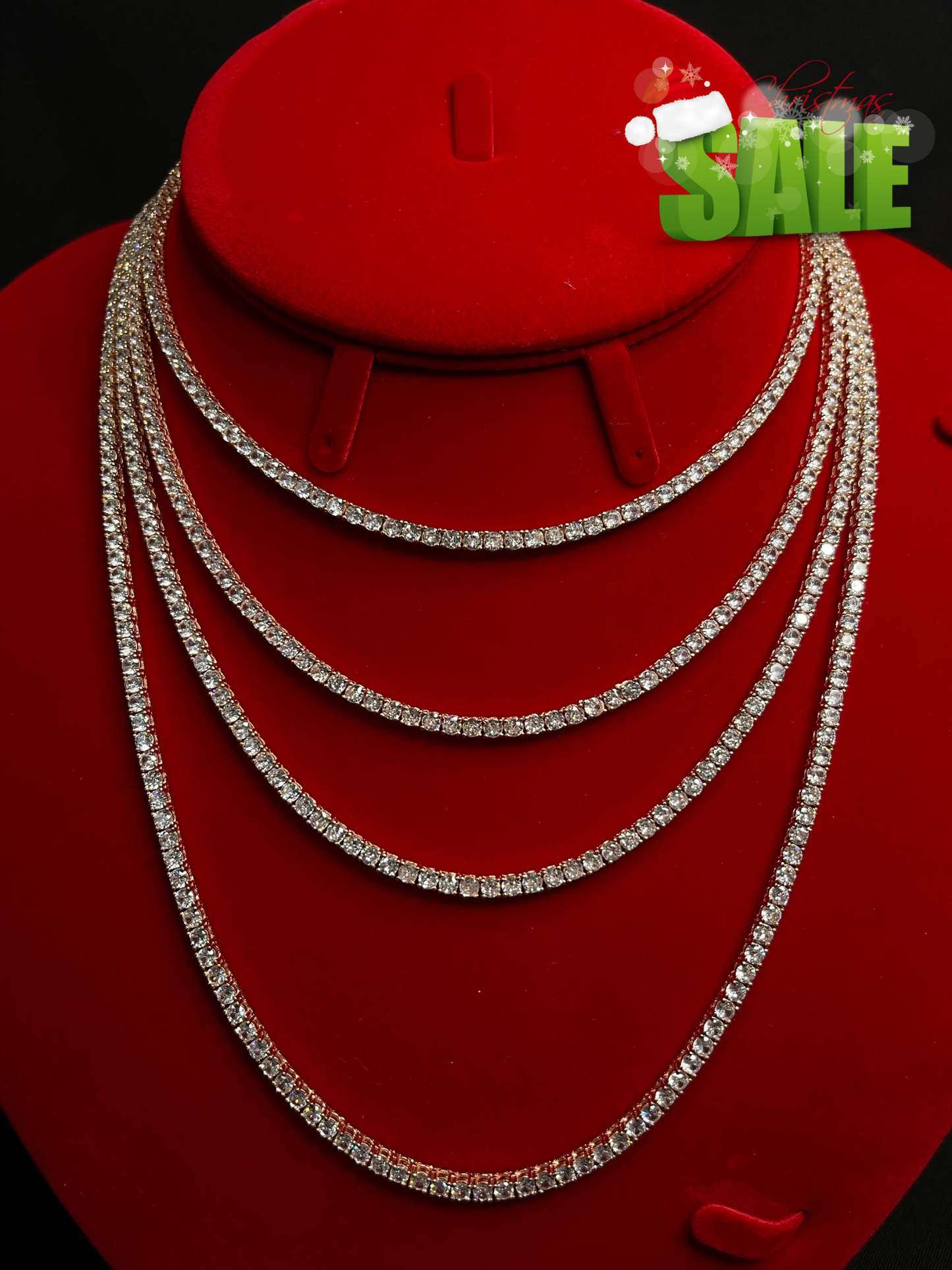 Rose Gold Tennis Chain 3mm