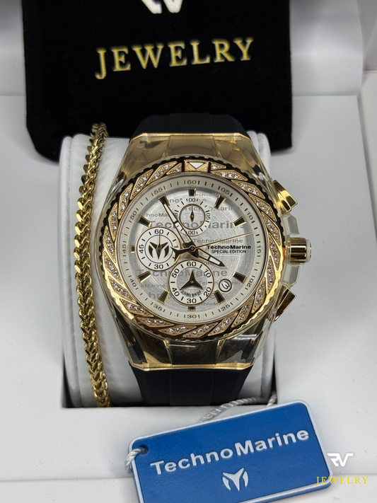 TechnoMarine Cruise Glitz Gold 45mm (Hombre)