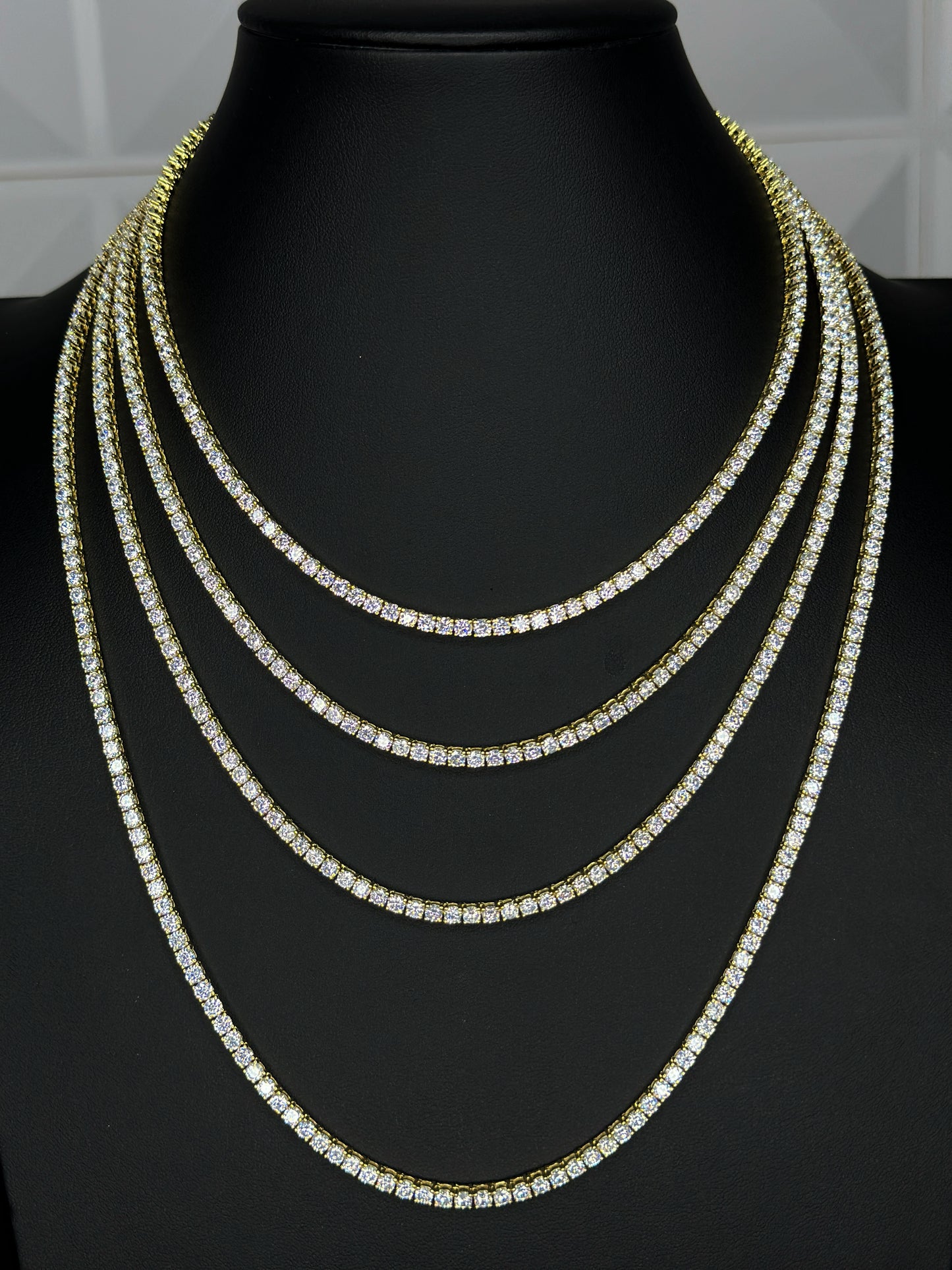 Gold Tennis Chain 3mm