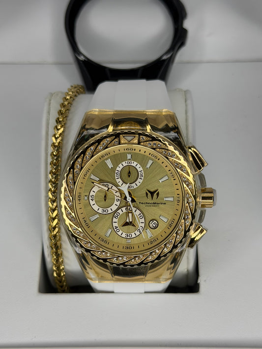TechnoMarine Cruise Glitz Gold 45mm (Hombre)