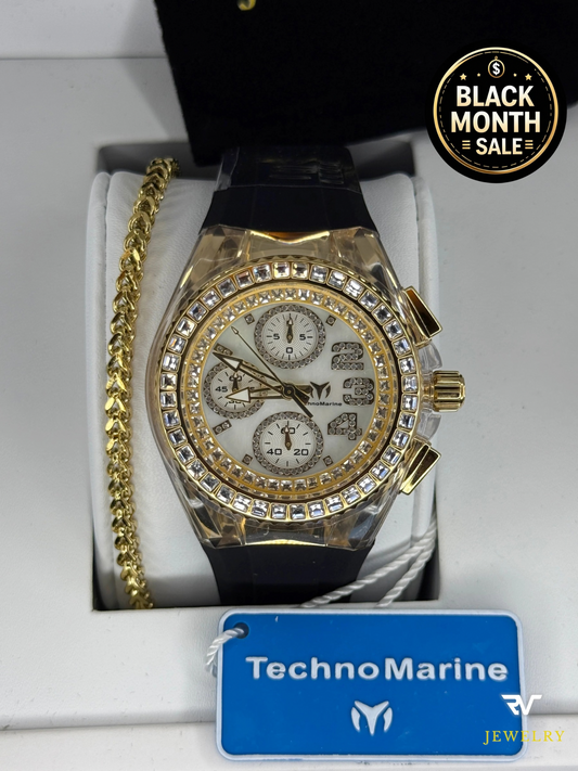 TechnoMarine Cruise Glitz Gold 40mm (Mujer)