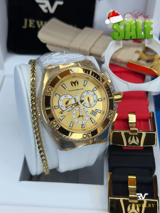TechnoMarine Cruise Star Gold &amp; Swiss Gold 46mm (Men)