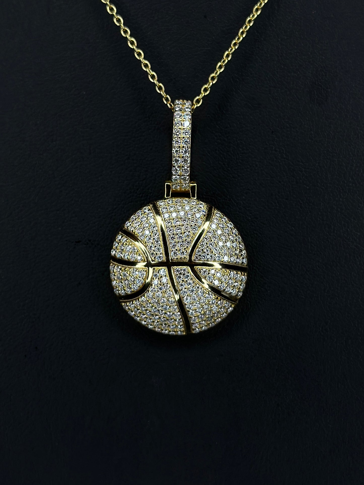 Pendant de Baloncesto VVS1 Moissanite + Cadena