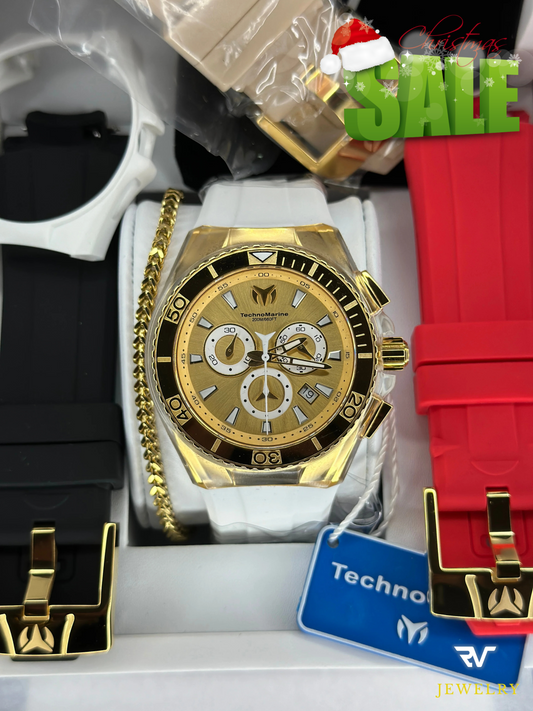 TechnoMarine Cruise Star Gold & Gold Suizo 46mm (Hombre)