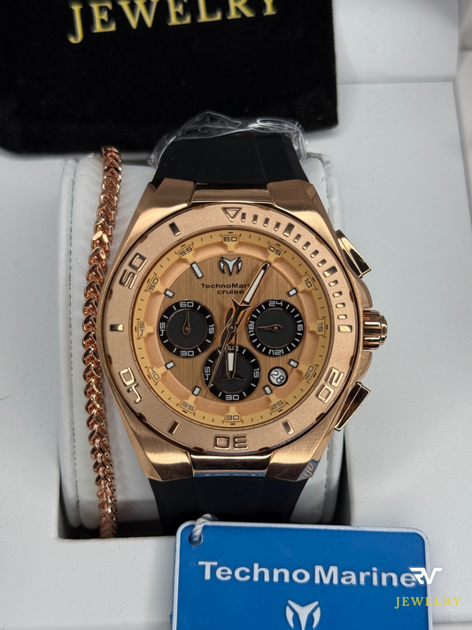 TechnoMarine Steel Rose Gold 45mm (Hombre)