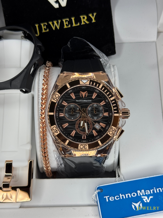 TechnoMarine Cruise Star Rose Gold Suizo 46mm (Hombre)