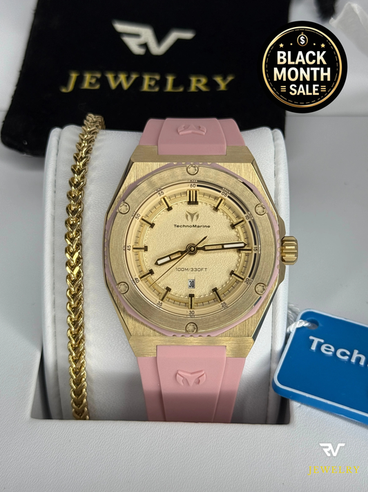 TechnoMarine Coral Legacy Dorado 36mm (Mujer)