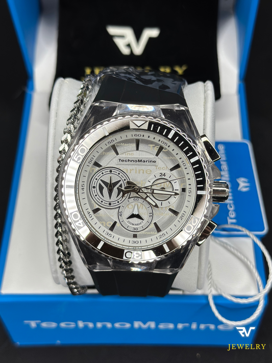 TechnoMarine Cruise California Silver Dial 45mm (Hombre)