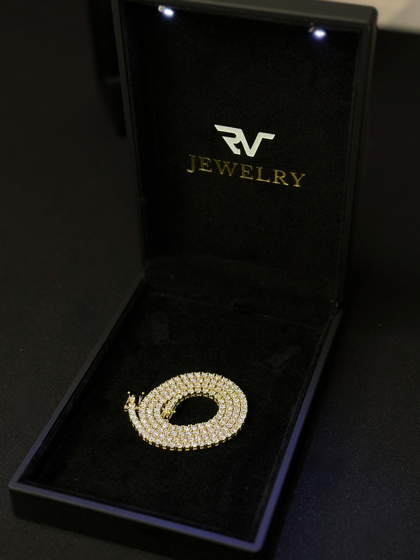 Gold Tennis Chain 3mm