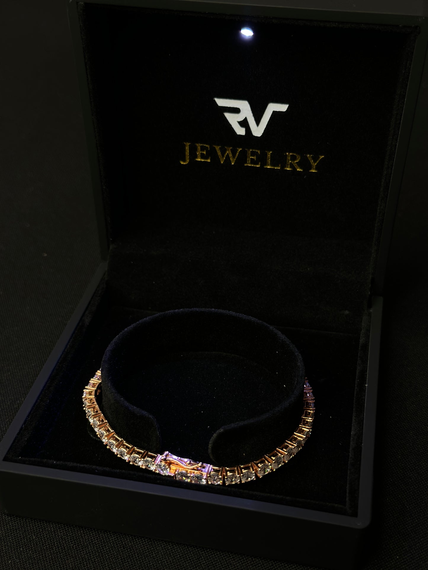 Rose Gold Tennis Bracelet 4mm