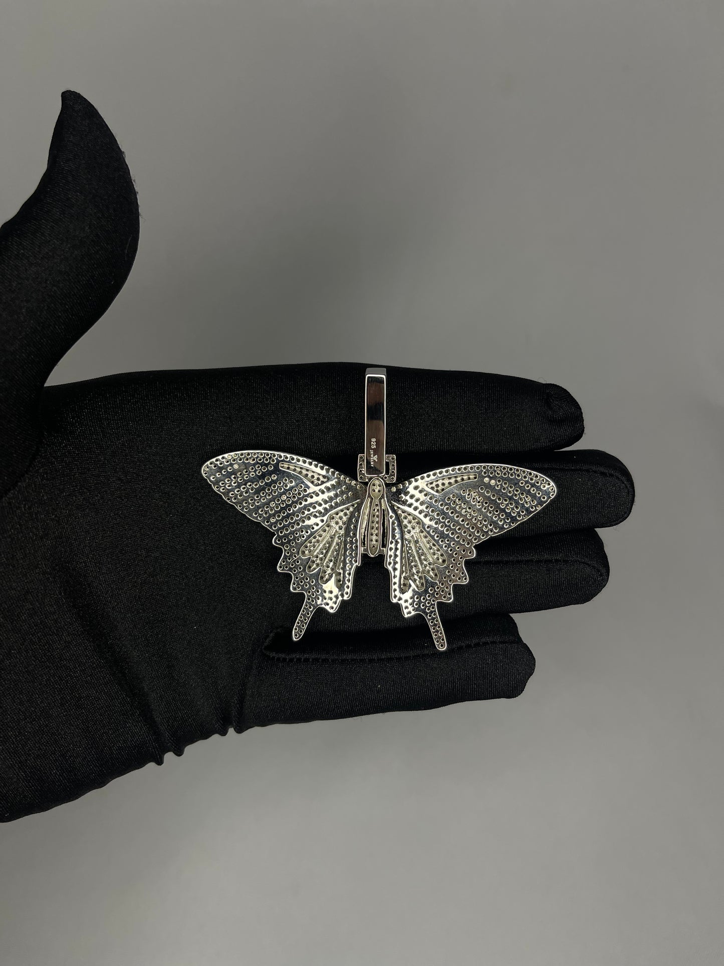 Silver Butterfly Pendant + Cadena