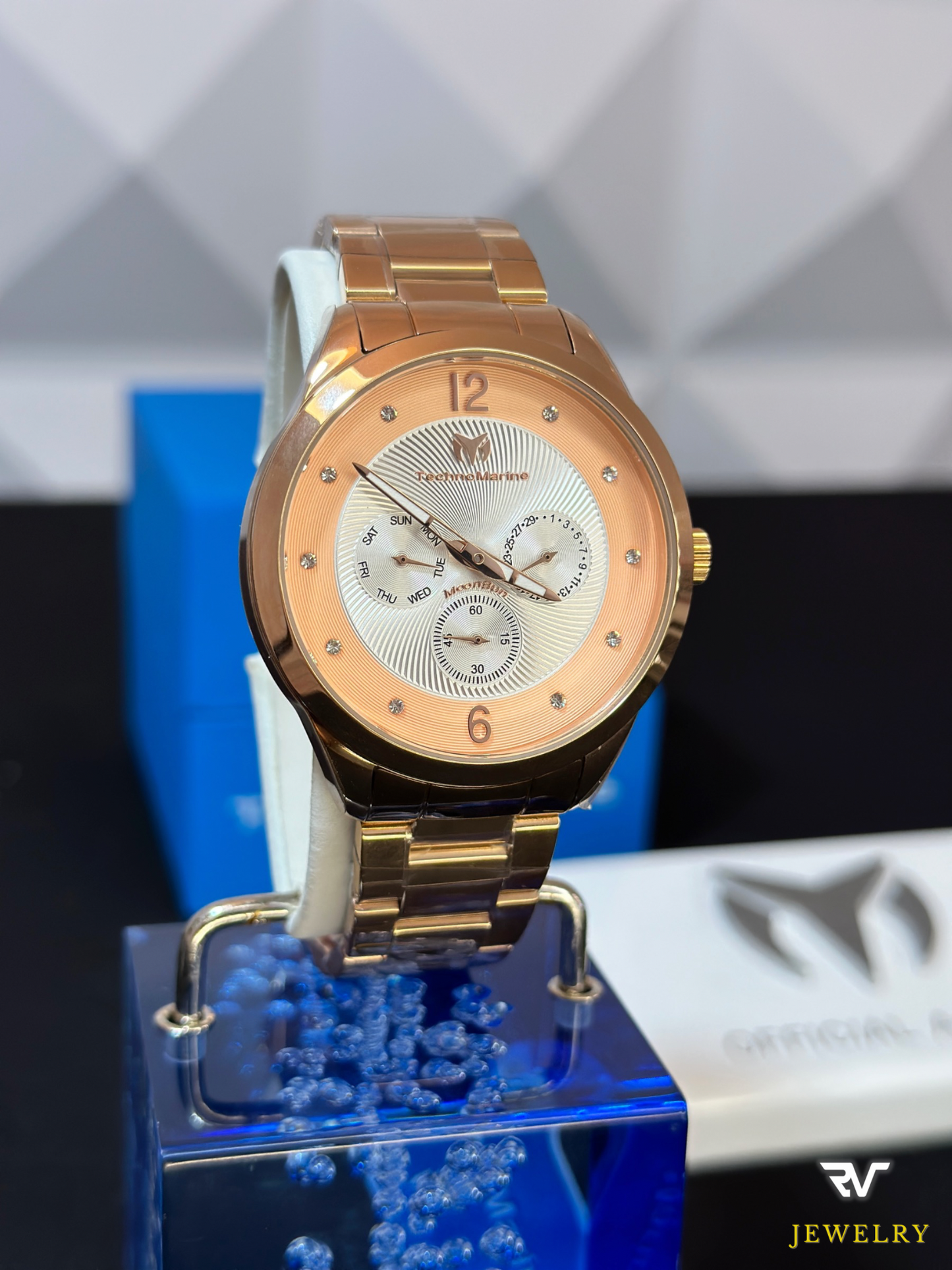 TechnoMarine Moon Sun Rose Gold 42mm (Unisex)